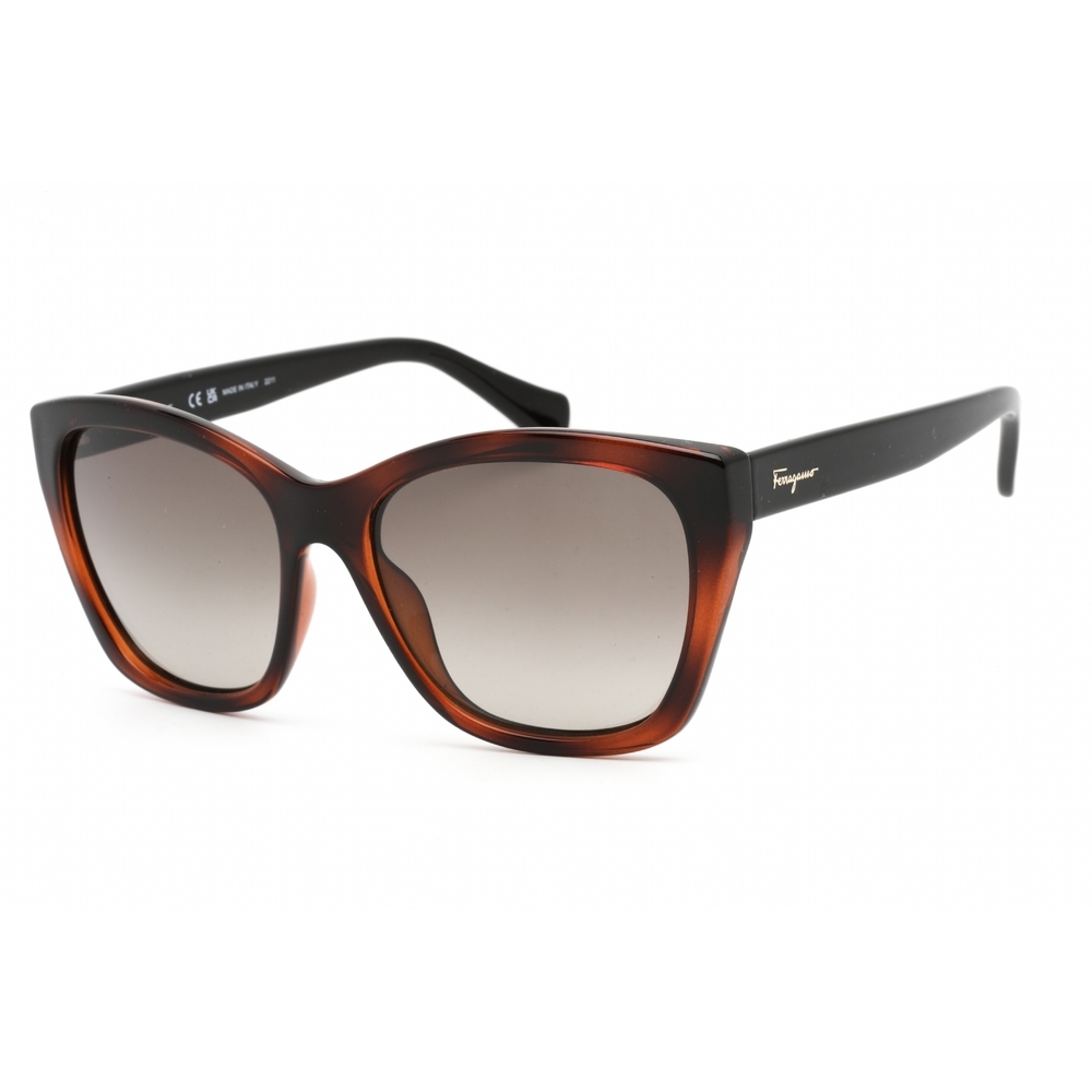 NWT Salvatore Ferragamo SF957S Tortoise Cat Eye 56mm Sunglasses